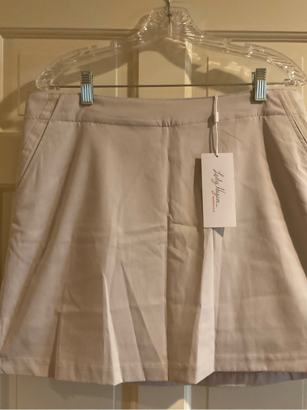 Lady Hagen Essentials Core Golf Skort NWT Size 12 Beige HydriDri Athletic